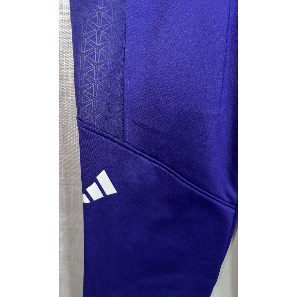 Adidas East Carolina Pirates ECU Purple Black Joggers Pants Shirt Men's L Large - Picture 7 of 12